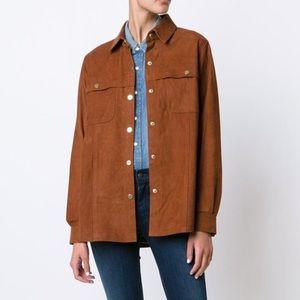 Frame denim suede jacket size Med